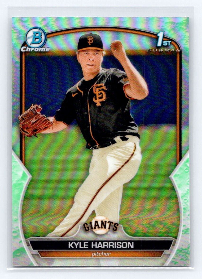 2023 Bowman Chrome 1st Lunar Glow Refractor #BCP-93 Kyle Harrison Giants