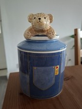 Marks & Spencer Teddy bear Ceramic biscuit cookie jar  vintage 1998 St Michael’s
