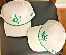 NEW DALLAS STARS UNIVERSITY of NORTH TEXAS UNT WHITE HAT CAP! COLLEGE NIGHT SGA!