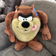 Looney Tunes Taz Tasmanian Devil Large Plush 24-36 in 1995 Vintage
