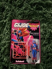Super7 GI Joe Reaction Ninja Force SNAKE EYES 3.75  Figure NEW IN HAND UNPUNCHED