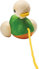   Pull-Along Duck  Wooden Toddler Pull Toy for Kids 2Y  Montessori Walking 