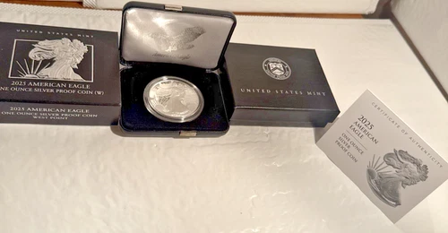 2025 American Eagle One Ounce Silver Proof Coin (W) - West Point - 99.9% Silver
