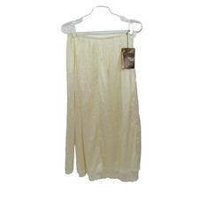Vintage Mel Lin Half Slip Womens 18/20 Nylon Lace Trim Made USA 80s Lingerie