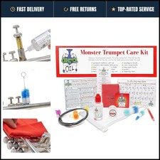 Trumpet Cleaning Kit, Resealable Bag, Valve Oil, Slide Grease, Brushes, Cloth