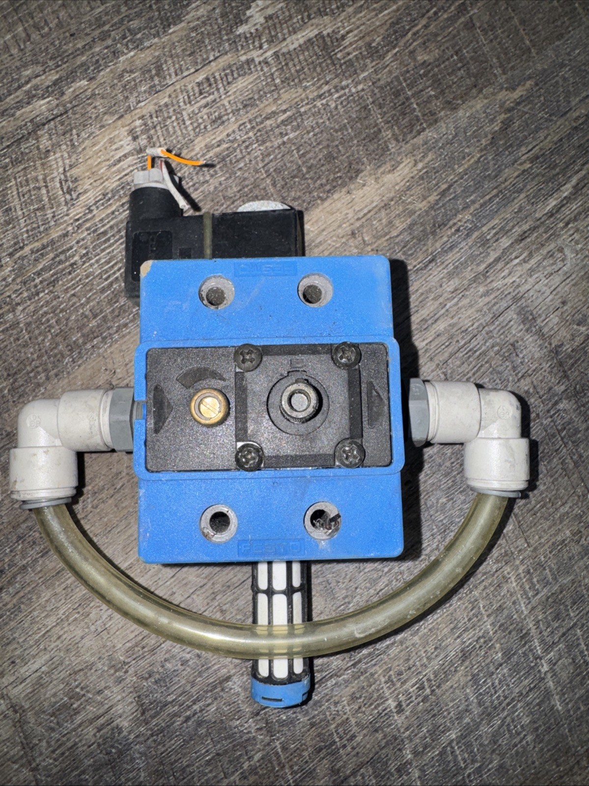 Festo Pneumatic Air Line Lubricator Assembly w/ Sight Feed & Fittings