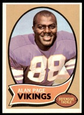 1970 Topps Set Break Alan Page Rookie #59 NR-MINT