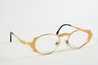 Q84Y27 Vintage Karl Lagerfeld Metal Eyeglasses Frames Model No. 4801