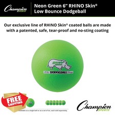 Champion Sports Rhino Skin Dodgeball, Low Bounce Youth Adult