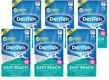 Complete Clean Easy Reach Floss Picks, Advanced Fluoride Coating, Mouthwash Blas