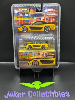 Tarmac Works Global64 Mazda RX-7 VeilSide Fortune7 Yellow