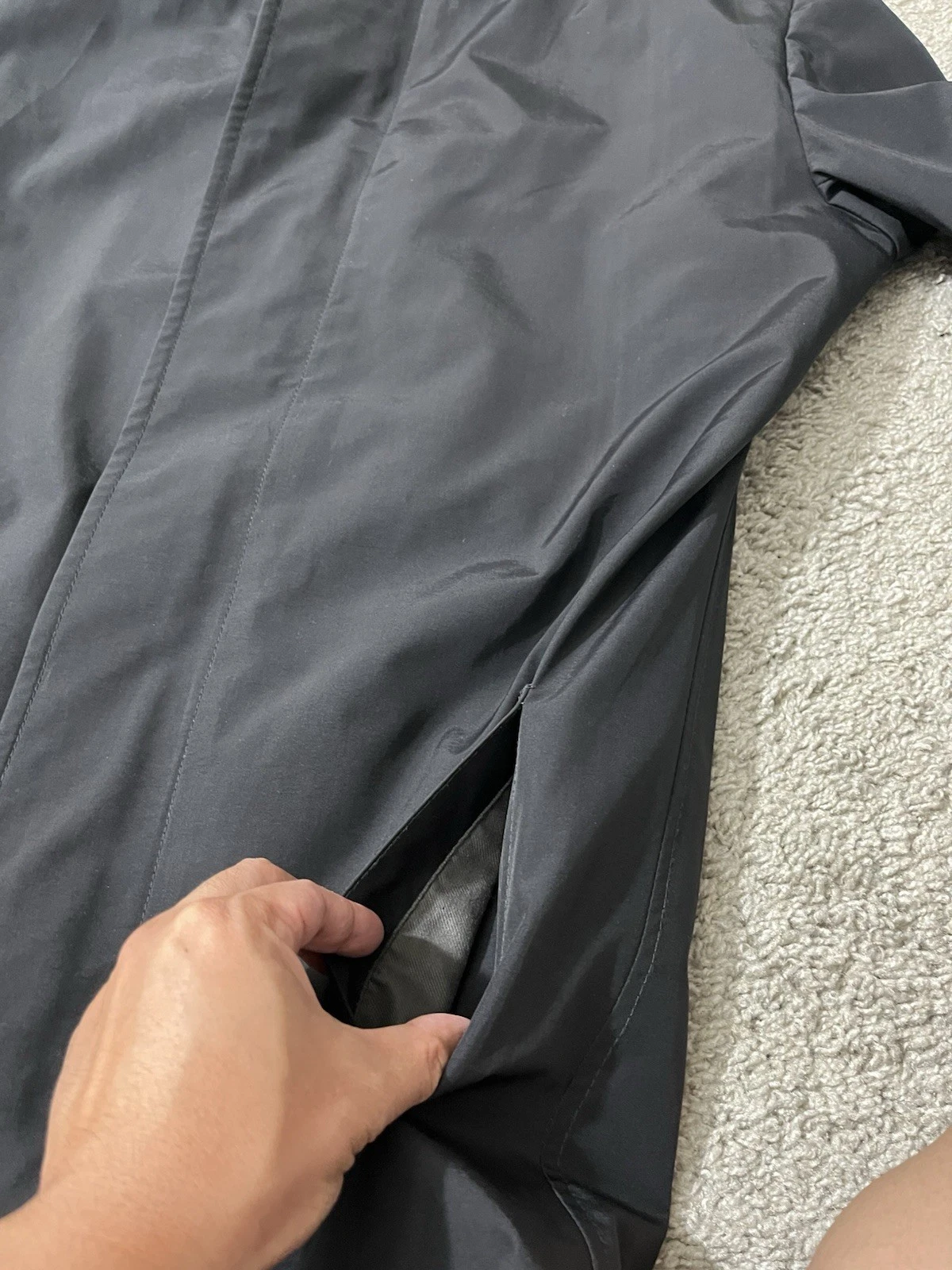 HARPUTSOWN Men’s Avant Garde Asymmetrical Longline Coat Made in SF Medium (est). image 17