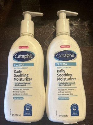Cetaphil Eczema Restoraderm Soothing Moisturizer.  10oz. (2 Pack) New
