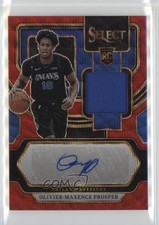 2023 Panini Select Rookie Jersey Red Wave Prizm Olivier-Maxence Prosper Auto 6j0