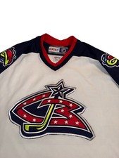 Vintage Men’s 2003-07 NHL CCM Columbus Blue Jackets Jersey White NHL XL