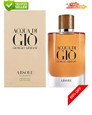 Acqua Di Gio Absolu by Giorgio Armani 4.2 oz / 125ml EDP Men Cologne in Box