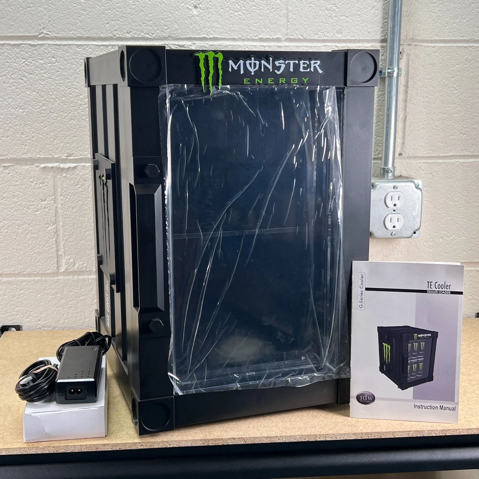 Monster Energy Mini Fridge Countertop Drink Cooler B63NB Holds 18 Cans