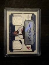 2013 Museum Collection Signature Swatches Carlos Santana Dual Relic Auto 64/99