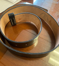 Civil War Reproduction Enlisted Belt Black Leather 36 Inches Long Pre-Owned