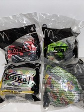 2003 McDonald  s Tonka Construction Vehicles Lot Of 4 Dump Truck Crane Loaders