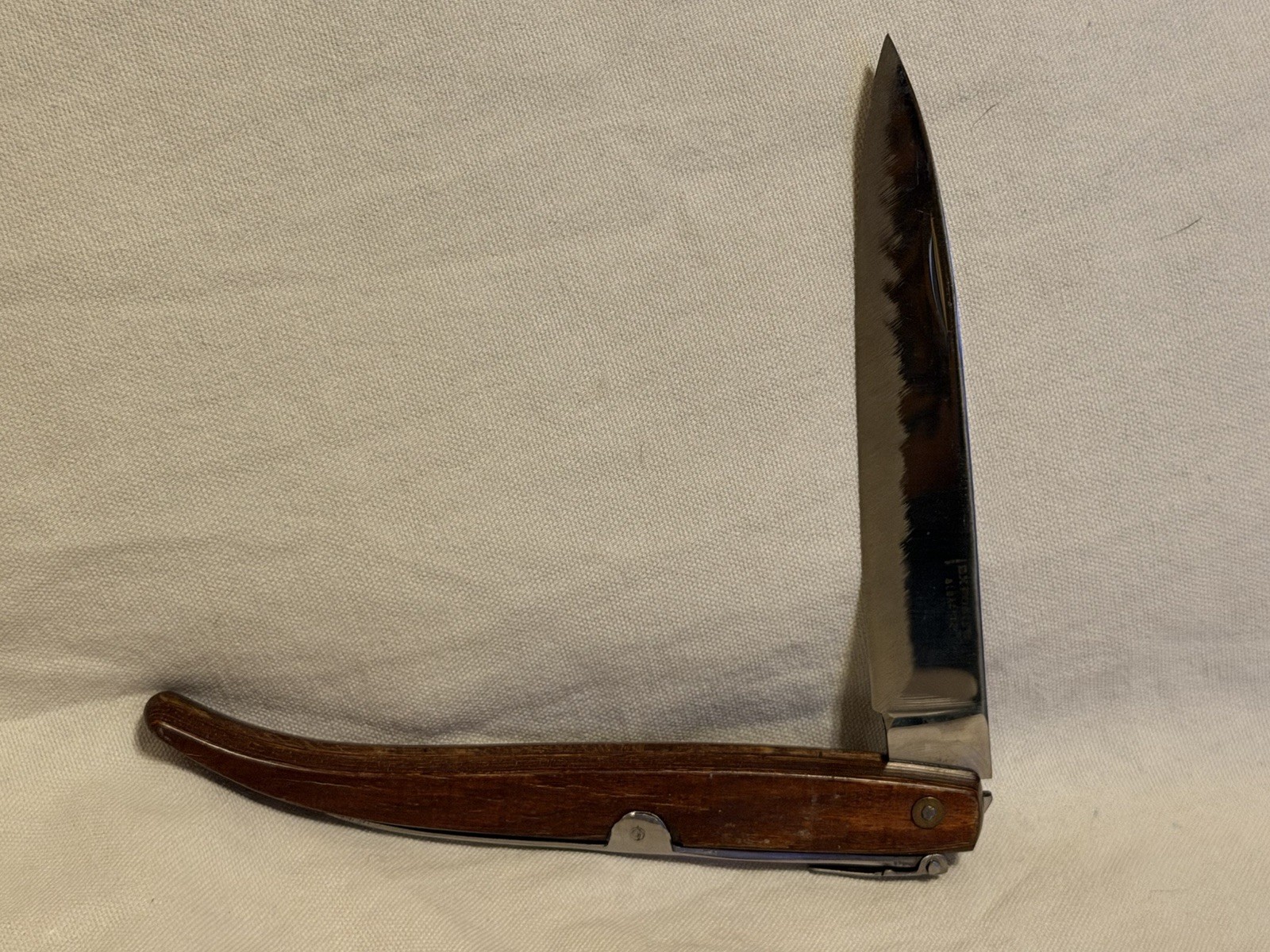 Rare VTG Spanish Navaja Folding Knife Exposito Albacete Wood Handle 12