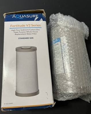 Aquasure Fortitude V2 Series Sediment/Carbon/Zinc Filter AF-SCZ-25HFS 