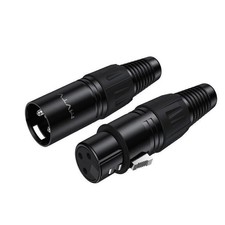 1/10Pack XLR 3-Pin Female Male Audio Mic Microphone Adapter Cable Connector Plug