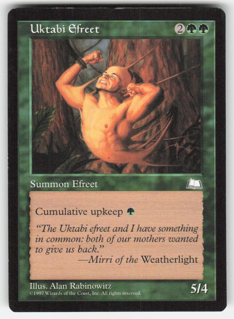 1997 Uktabi Efreet Weatherlight MTG