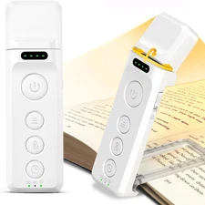 Book Lights for Reading at Night Rechargeable Book Light Clip on - 3 Colors &...