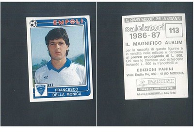 1986-87 Panini Footballers No.113 Monica Empoli Figure New From Bag  