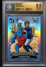 2025 Donruss Jaxson Dart ROOKIE DOWNTOWN Case Hit BGS 9.5 GEM MINT Giants RC