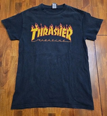 Thrasher Magazine Gildan Short Sleeve T Shirt Men's Small Black 100% Cotton