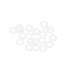 Silicone O-Rings 6mm OD 3mm Inner Diameter, 1.5mm Width, Seal Gasket White 20Pcs
