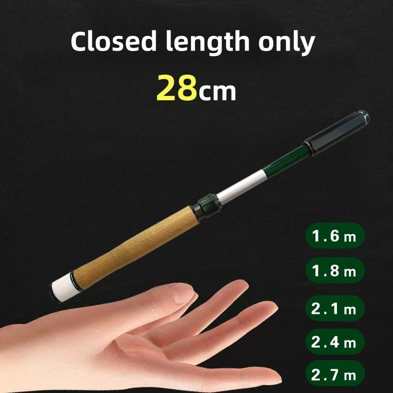 Easily Packable and Lightweight Ultralight Stream Hard Fishing Rod 1.6m-2.7m