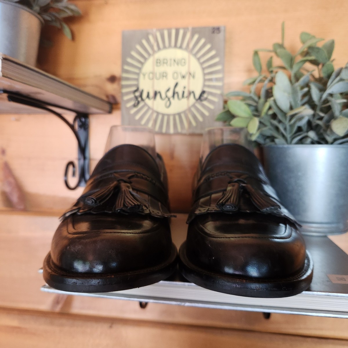 Johnston & Murphy Signature Series Black Leather Shoe Kiltie 