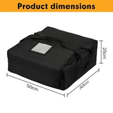 18" Pizza Delivery Bag Thermal Pizza Bag Insulated Commercial Food Delivery