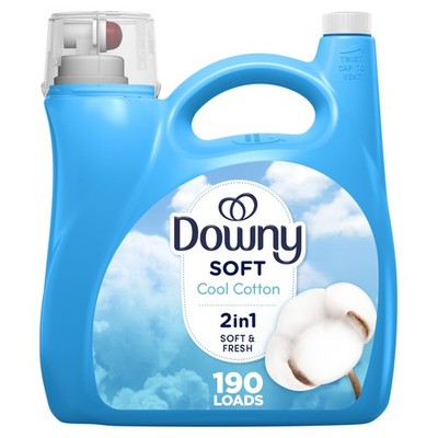 Downy Soft, 2 in 1 Soft and Fresh Liquid Fabric 140 Fl Oz (Pack of 1) 