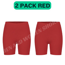 2 PACK WOMEN'S CYCLING SHORTS DANCING BIKER LEGGINGS ACTIVE CASUAL SUMMER 4-26