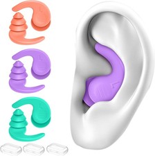 Waterproof Silicone Swim Ear Plugs for Adults