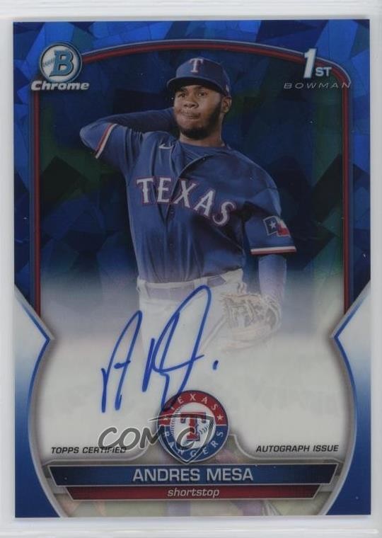 2023 Bowman Sapphire Chrome Prospects Andres Mesa #BSPA-AM Auto 17dp