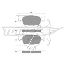 Satz Bremsbeläge Bremsklötze vorne für Opel Adam M13 Corsa E X15 27064029