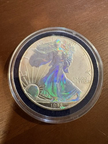 American Eagle Walking Liberty 1998- 1oz .999 Fine Silver Hologram Dollar