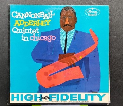 CANNONBALL ADDERLEY Quintet Lp . In Chicago Vinyl is VG++  MONO Writing on Cover