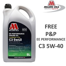 Millers Oils EE Performance C3 5w-40 5w40 Fully Synthetic Engine Oil 5 Litres 5L 9.65 per litre