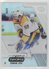 2020-21 Upper Deck Synergy Auto 16/21 Roman Josi #18 Auto 0f5t