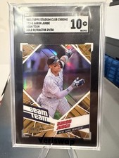 2021 TSC Chrome Aaron Judge Beam Team Gold Refractor /50 #BTC5 SGC 10 Yankees