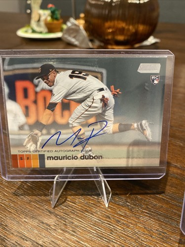 Mauricio Dubon (2) Auto Card Lot Topps Stadium Club AMD 2020 - Picture 3 of 4