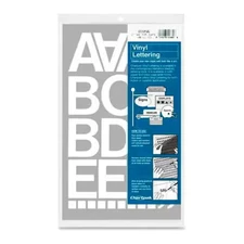 CHARTPAK 1056 Chartpak Vinyl Numbers/Letters, 2"H, White