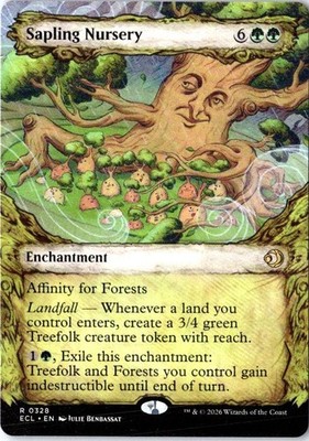 Sapling Nursery (Showcase) 328 Rare Lorwyn Eclipsed Magic: The Gathering NM