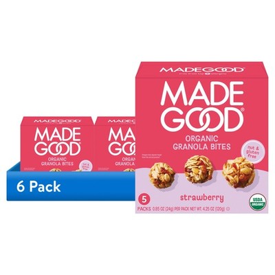 (6 Pack)  Strawberry Granola Bites, 5 Count, 0.85 Oz Each